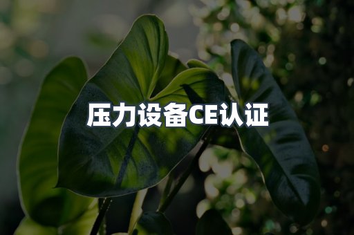 压力设备CE认证